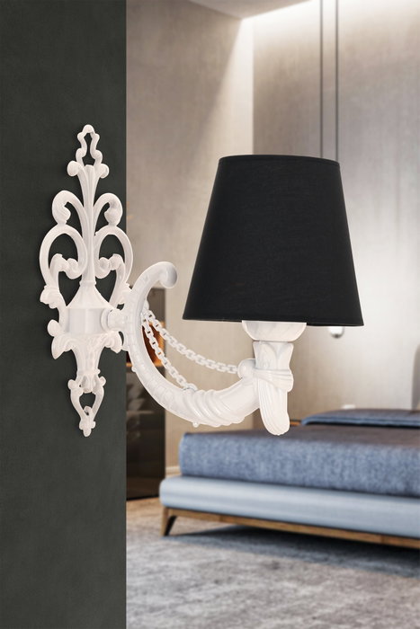 Opviq Gloria Lámpara de pared Negro y Blanco Opviq Gloria Lámpara de pared Negro y Blanco